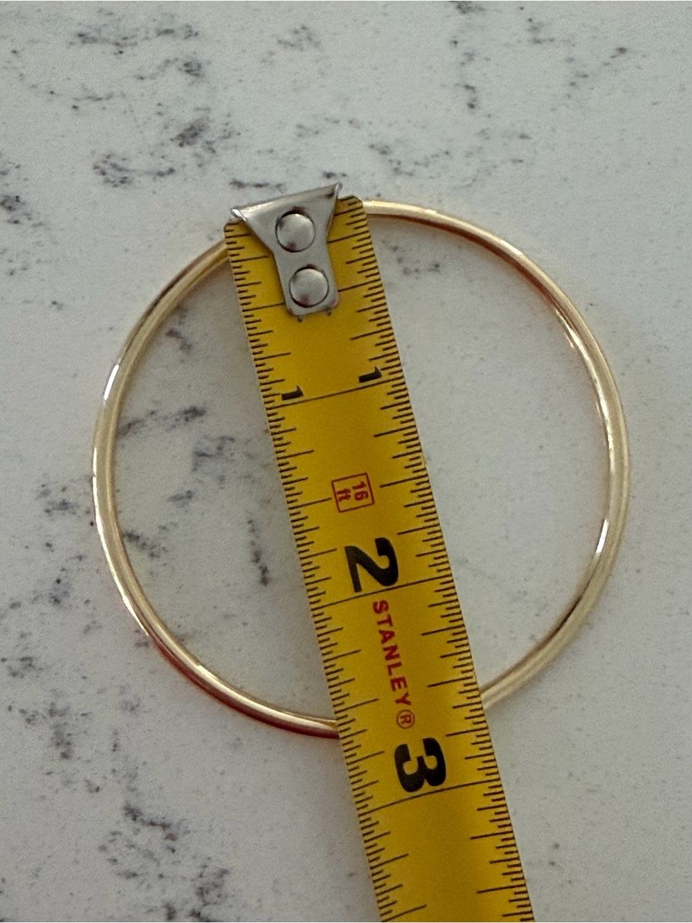 REAL GOLD - Italian 18K Solid Gold Polished Slip-On Bangle - Picture 9 of 9